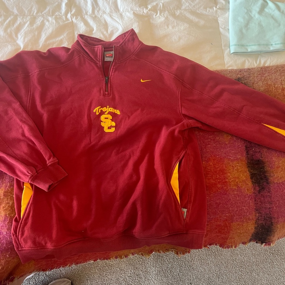 USC Trojans quarter zip sweatshirt